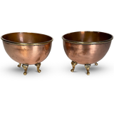 Pair of Oval Copper Dishes