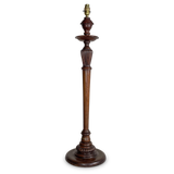 Walnut Column Table Lamp