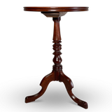 Mahogany Circular Tray Top Pedestal Wine Table