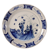 Delft Plate with Oriental Design