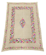 Edwardian Large Hand Embroidered Table Cover
