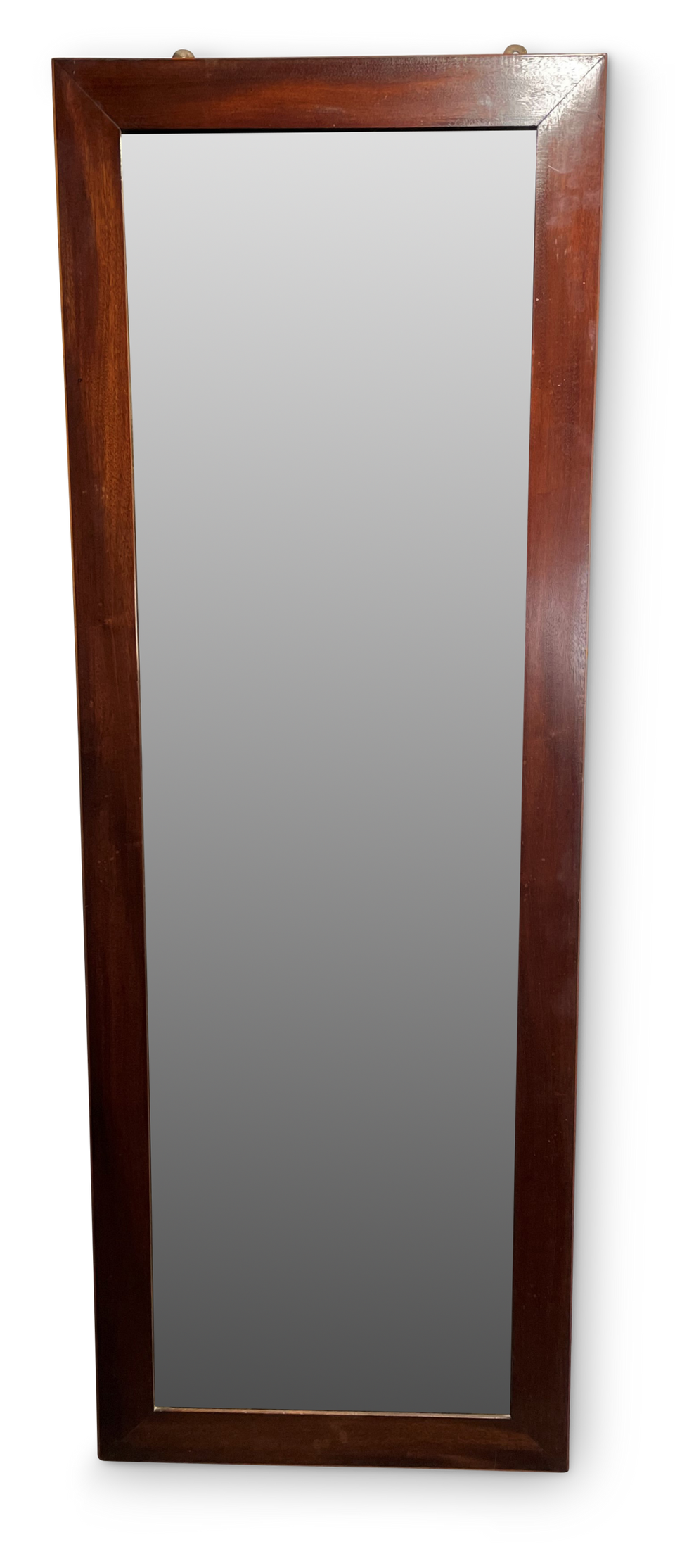 Regency Mahogany Framed Dressing Mirror with a Narrow Inlaid Yew Banding