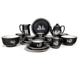 Pratt Fenton Earthenware Old Greek Pattern Tea Service