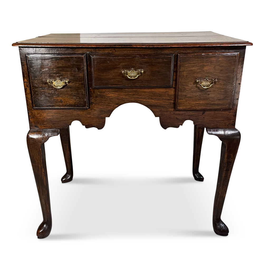 Oak Lowboy fitted with Three Frieze Drawers