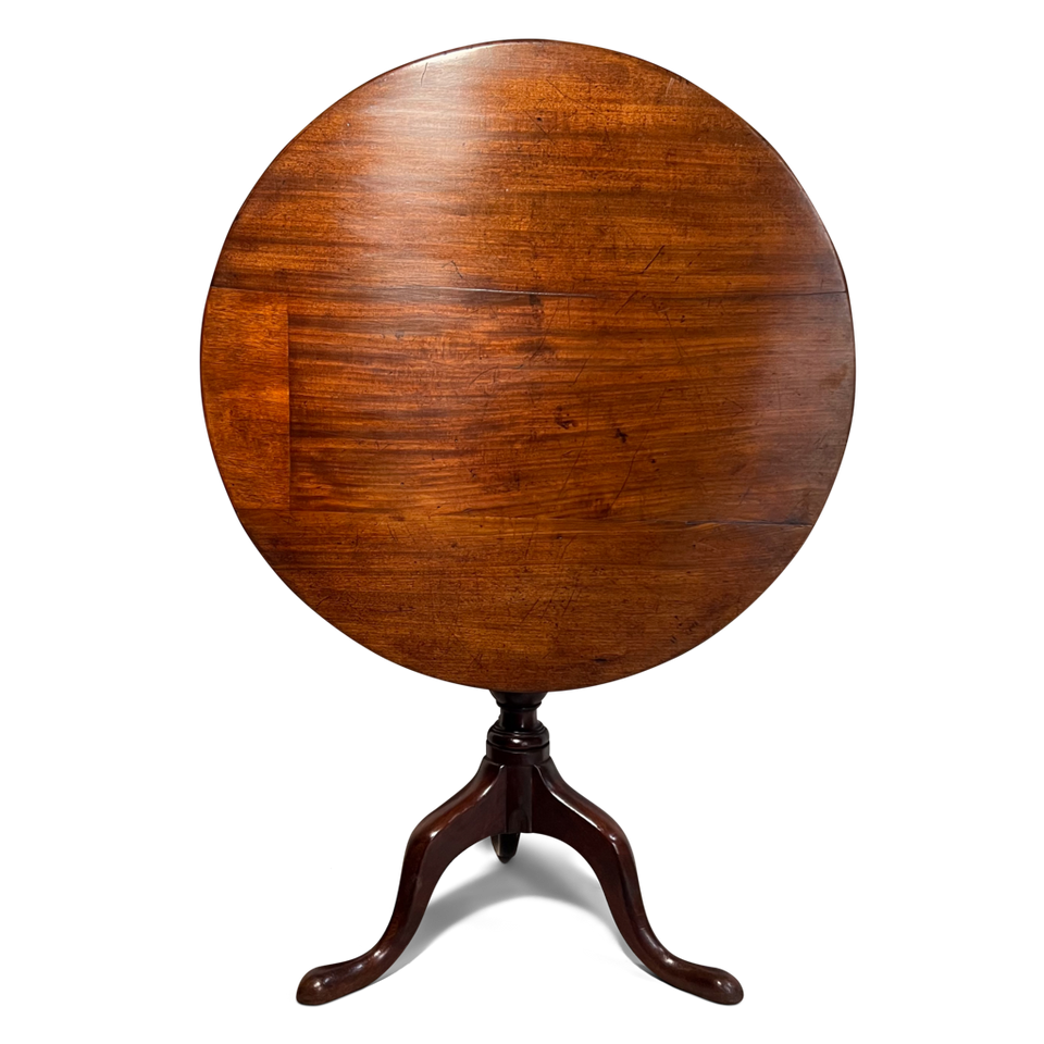 George III Mahogany Birdcage Tilt Top Tripod Table