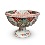 Meiji Period Kutani Stoneware Footed Bowl