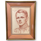Pencil Portrait of a Soldier Signed F H C Day