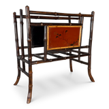 Aesthetic Stained Bamboo Magazine Rack