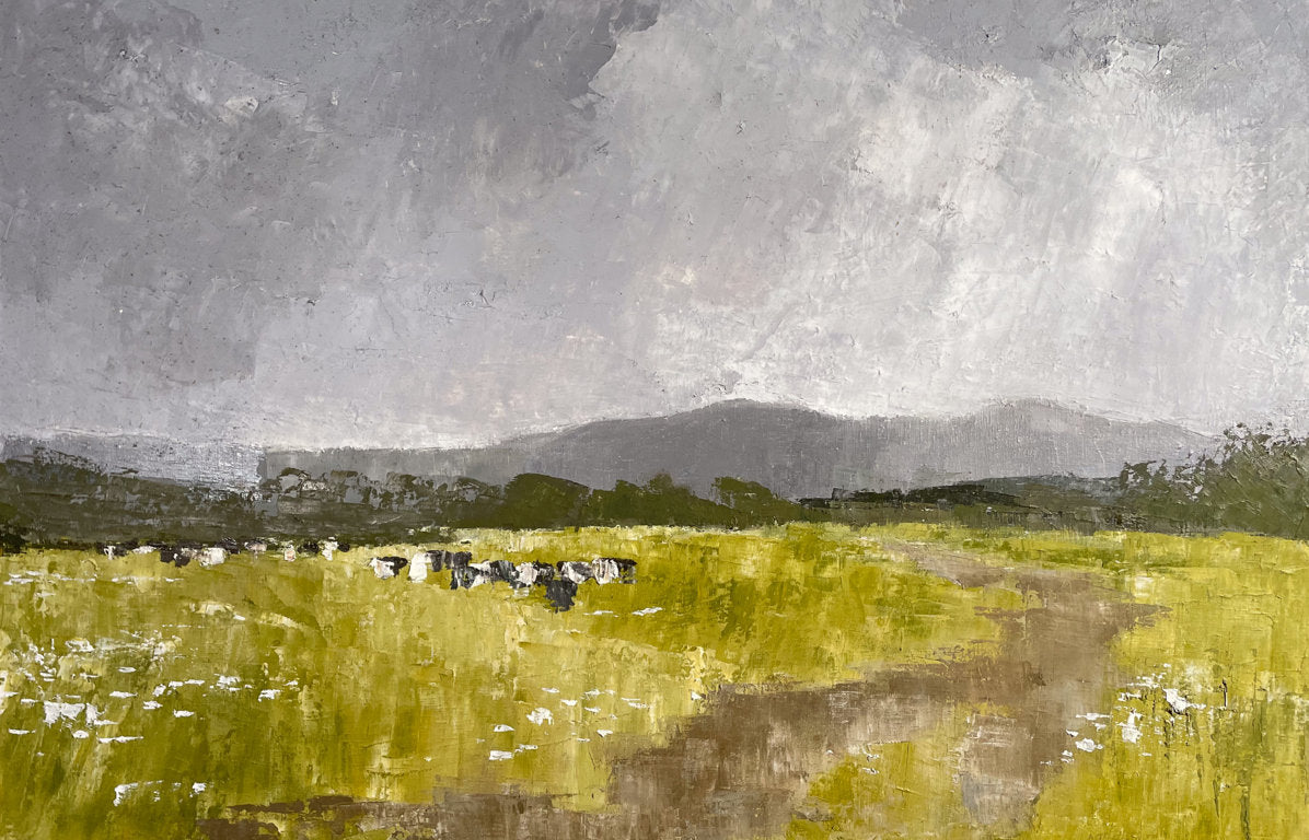 Oil on Canvas Landscape entitled The Malverns by Ann Thistlewaite