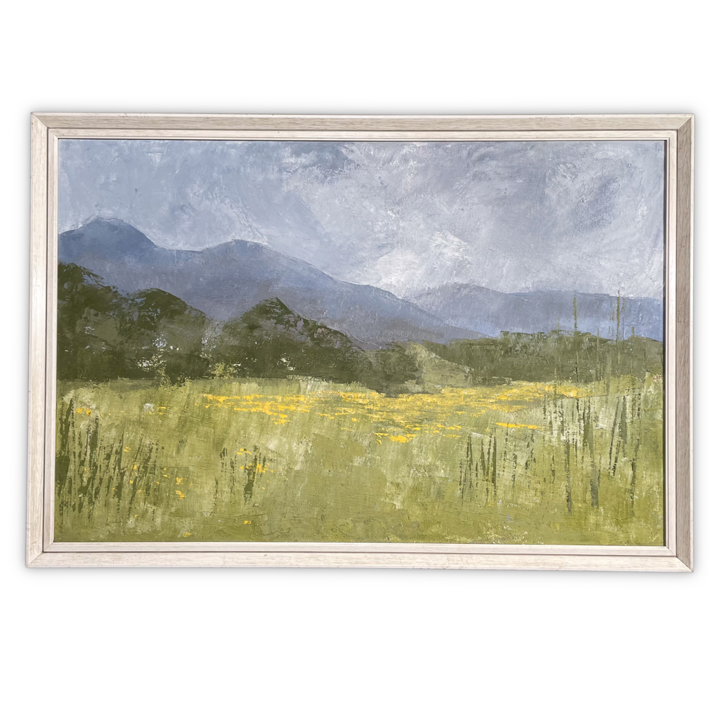 Oil on Canvas Landscape entitled Buttercups by Ann Thistlewaite