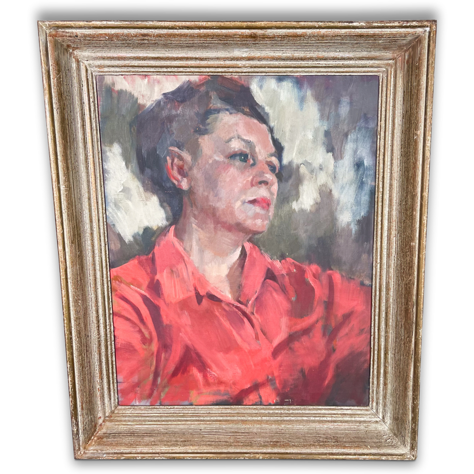 Oil on Canvas Self Portrait of an Artist Nancy Bradburne