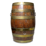 Brass Coopered Oak Bucket