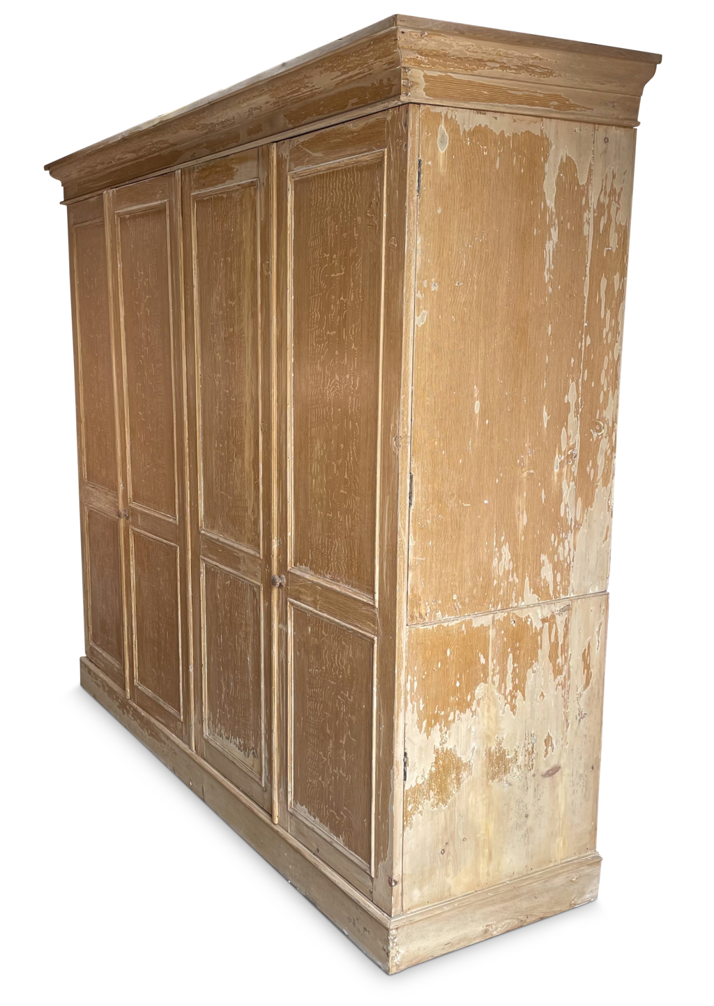 Late George IV Dry Scraped House Keepers Cupboard