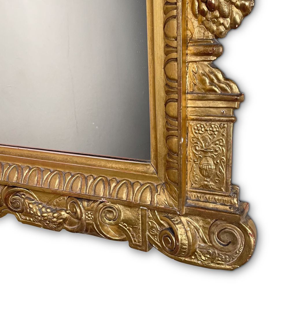Gilt Wall Mirror with Classical Decoration