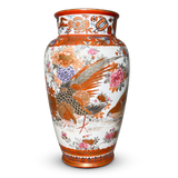 Meiji Period Hand Decorated Kutani Vase