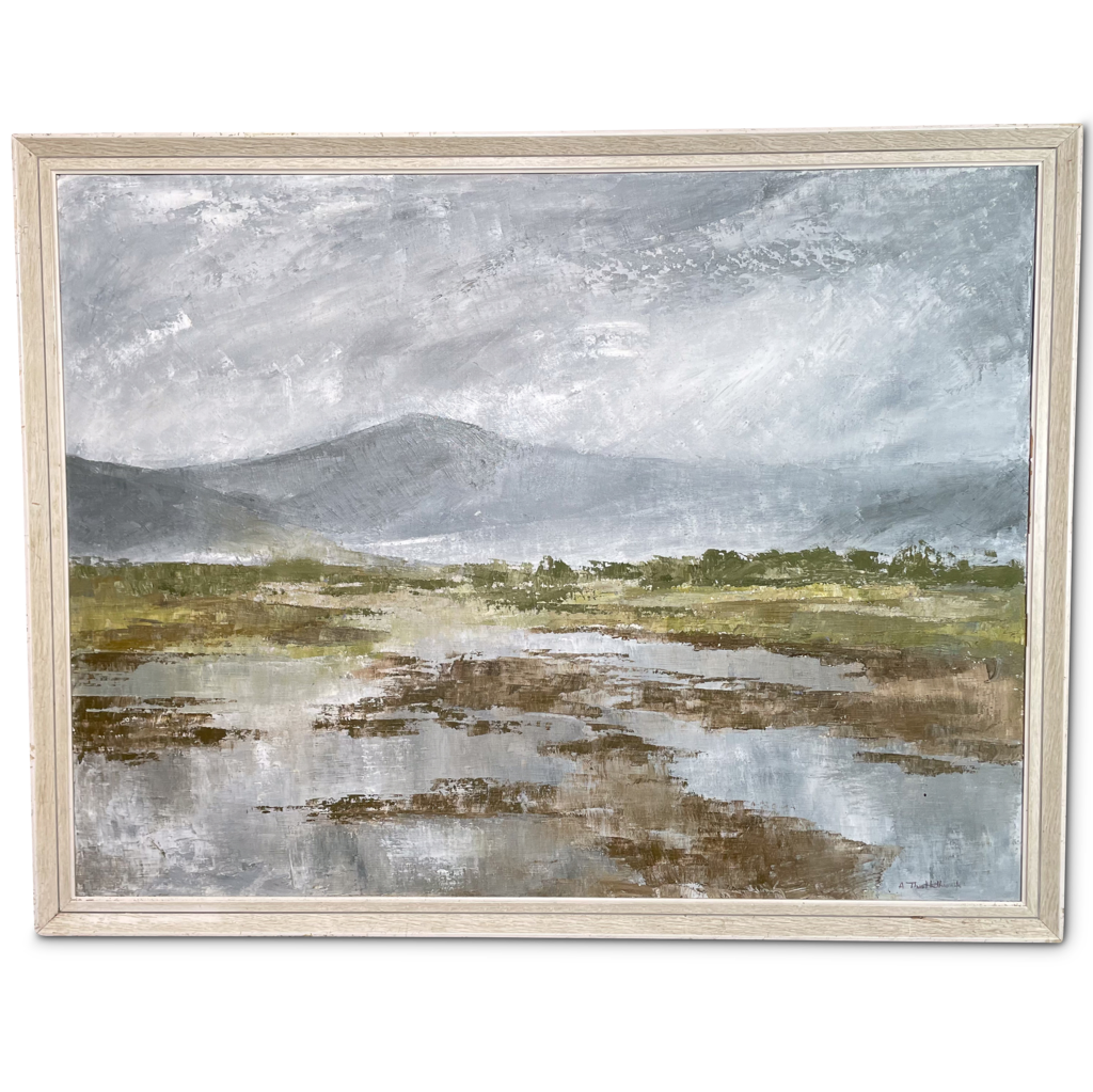 Oil on Canvas of an Untitled Landscape in the Outer Hebrides by Ann Thistlewaite