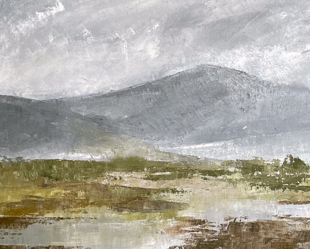 Oil on Canvas of an Untitled Landscape in the Outer Hebrides by Ann Thistlewaite