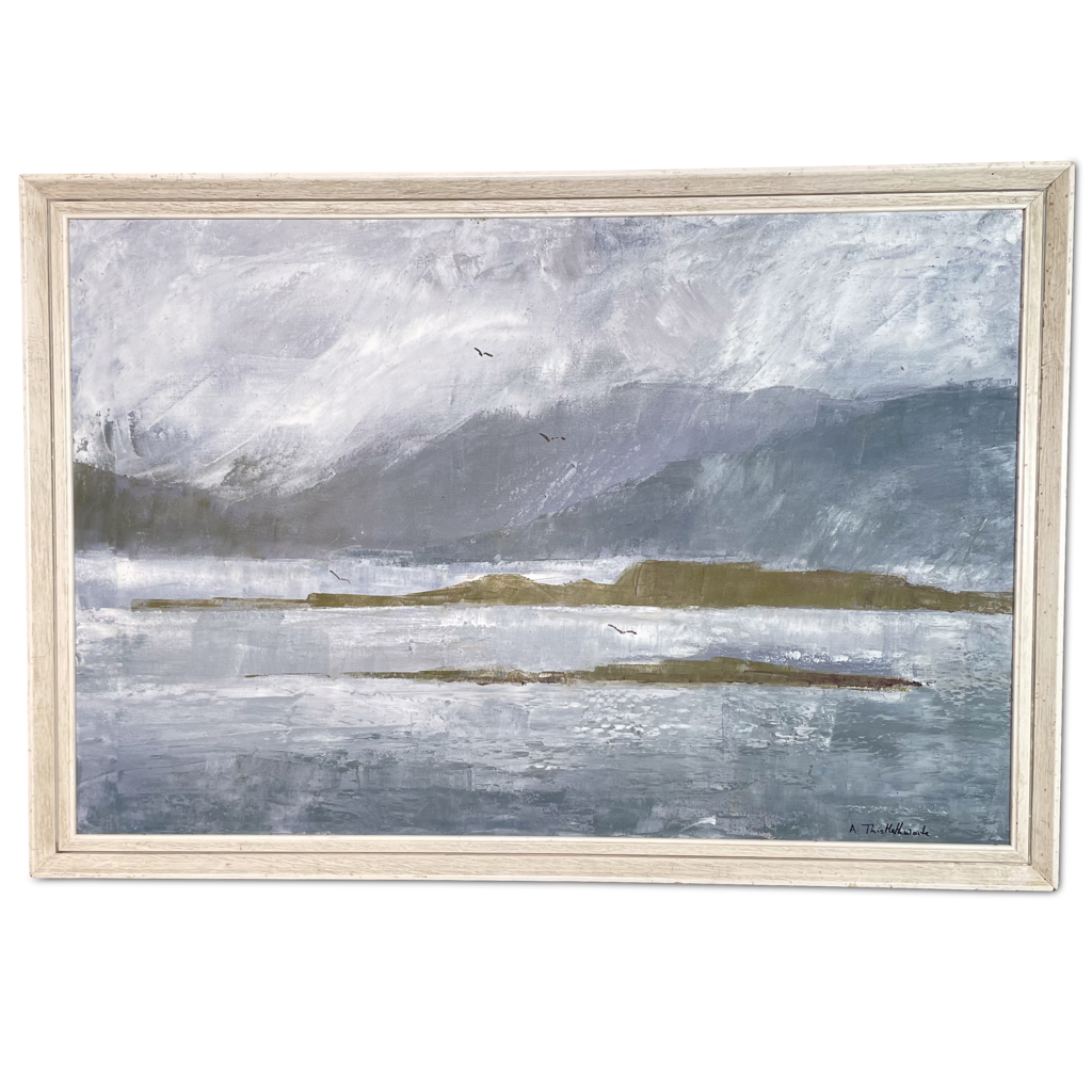 Oil on Canvas of a Loch in the Western Isles by Ann Thistlewaite