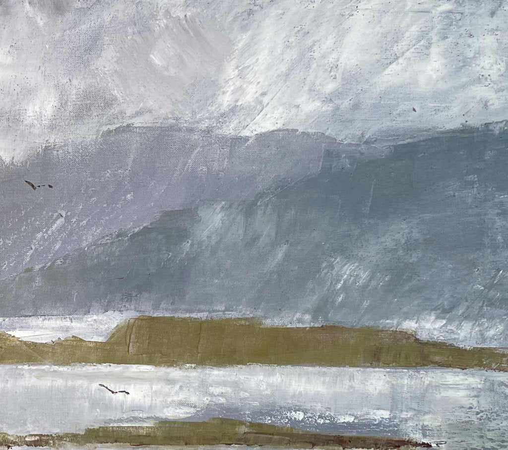 Oil on Canvas of a Loch in the Western Isles by Ann Thistlewaite