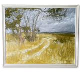 Oil on Canvas of a Track in a Corn Field by Ann Thistlewaite