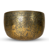 Small Chase Engraved Brass Jardiniere