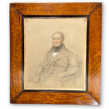 Pencil Portrait of a Seated Gentleman