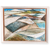 Oil on Board Abstract Landscape signed P M Jordan