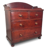 Victorian Stained Pine Dressing Chest of Drawers