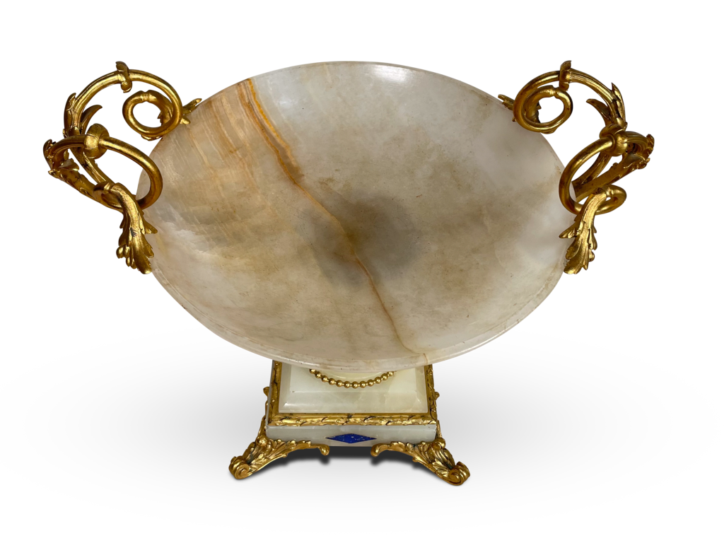 Onyx and Marble Comport with Ormolu Mounts