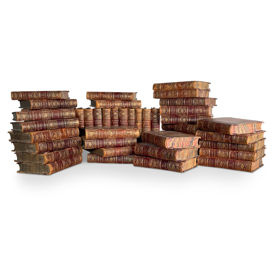 Forty Seven Leather Bound Waverly Novels