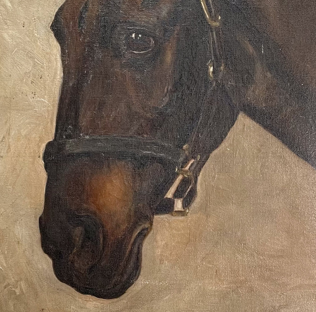 Oil on Canvas Study of a Horse