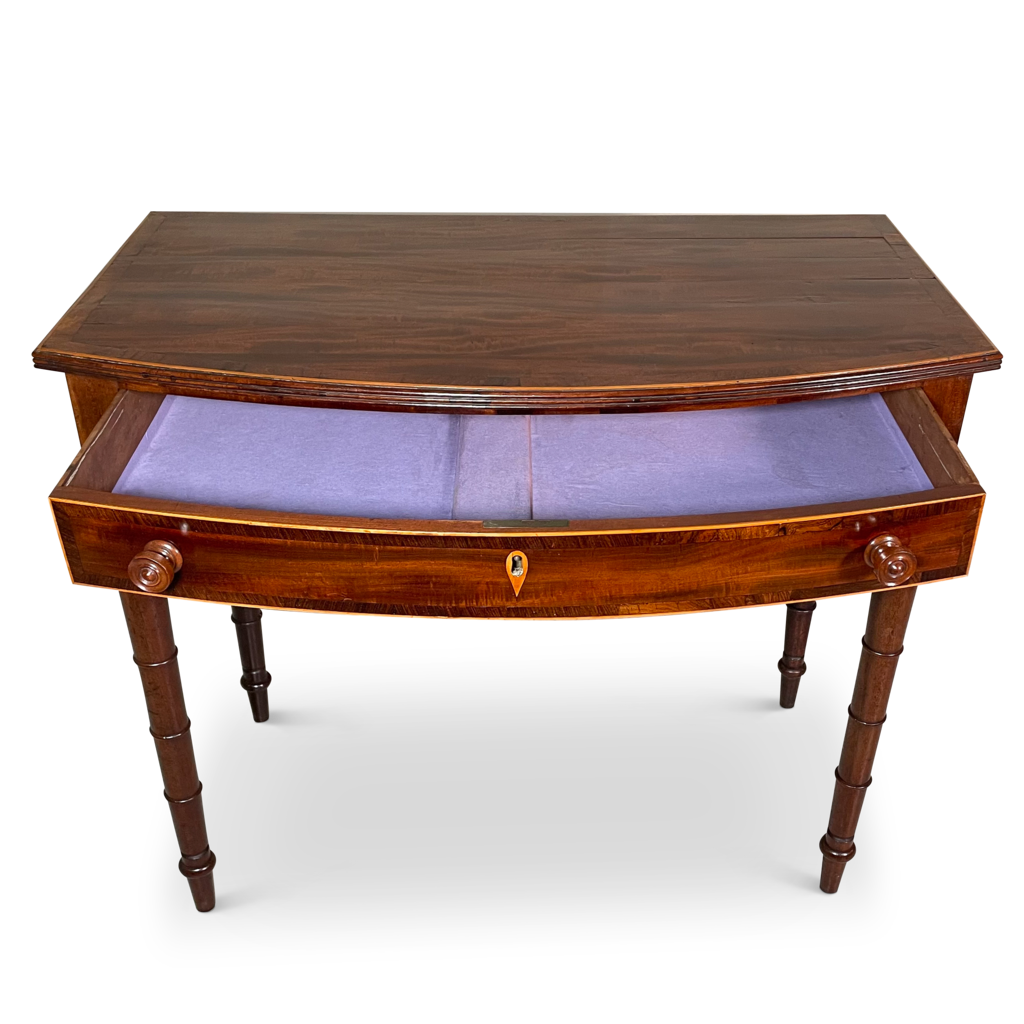 Regency Bow Fronted Side Table