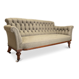 Country House Oak Framed Button Back Sofa