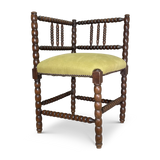 Stained Beech Bobbin Corner Chair