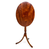 Regency Oval Mahogany Tilt Top Table
