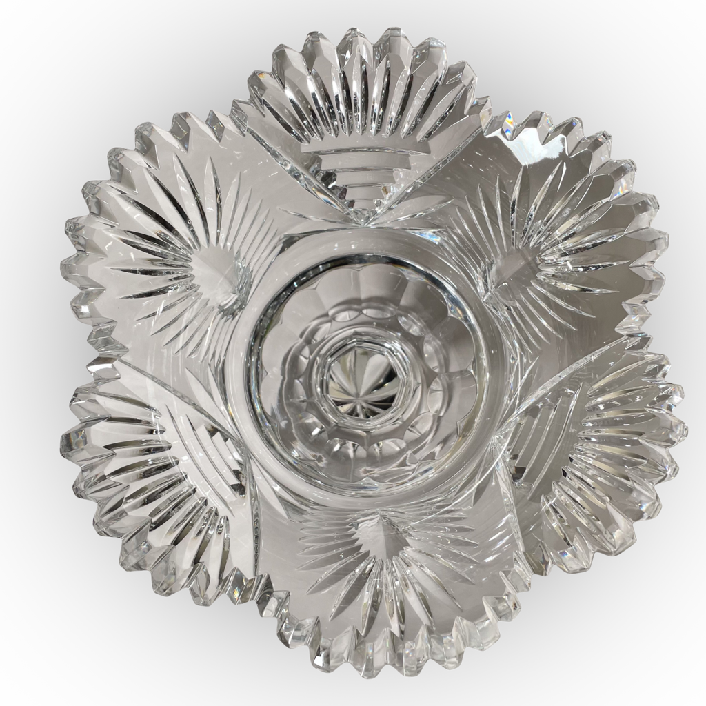 Victorian Cut Glass Footed Dish
