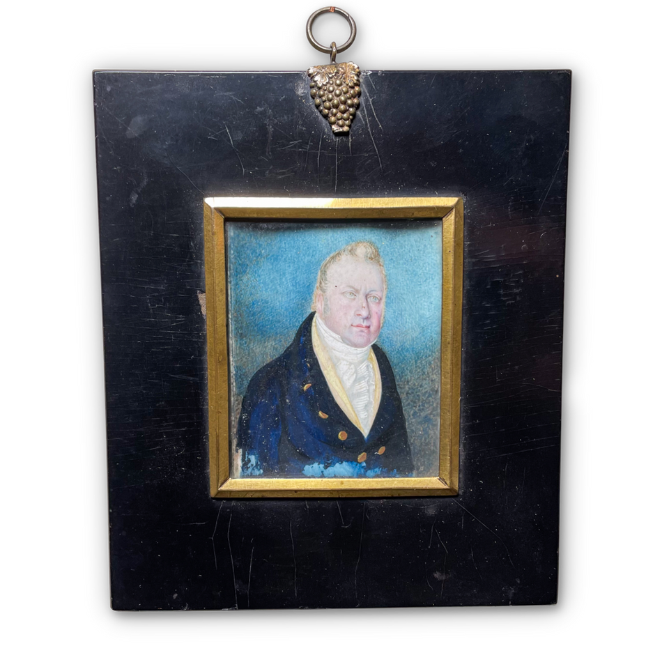 George III Miniature Portrait of a Navel Officer