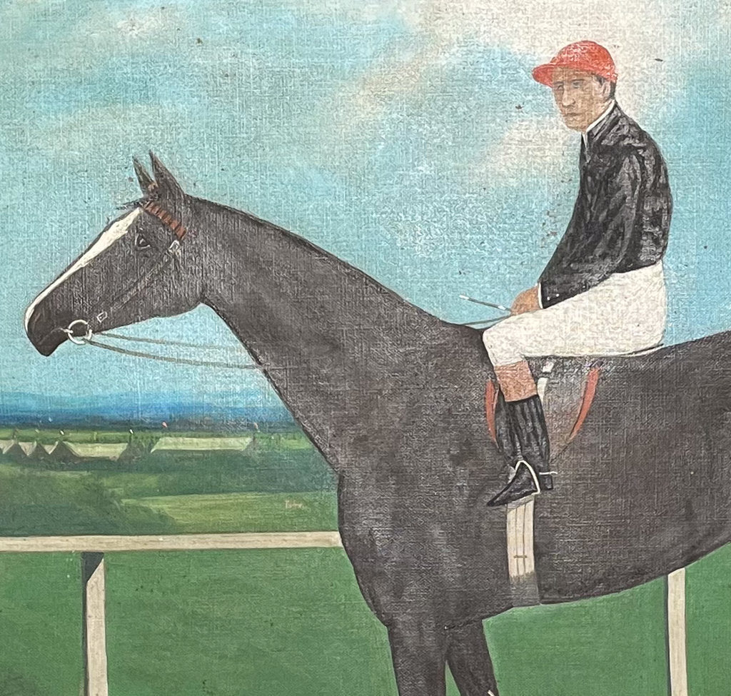 Oil on Canvas of the Racehorse Dean Swift