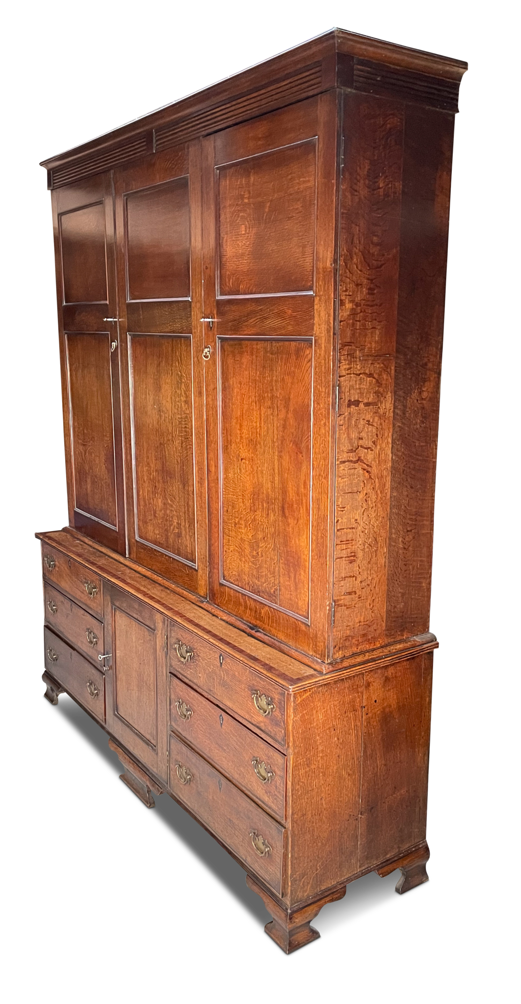 Early Georgian Oak Country Housekeepers Cupboard