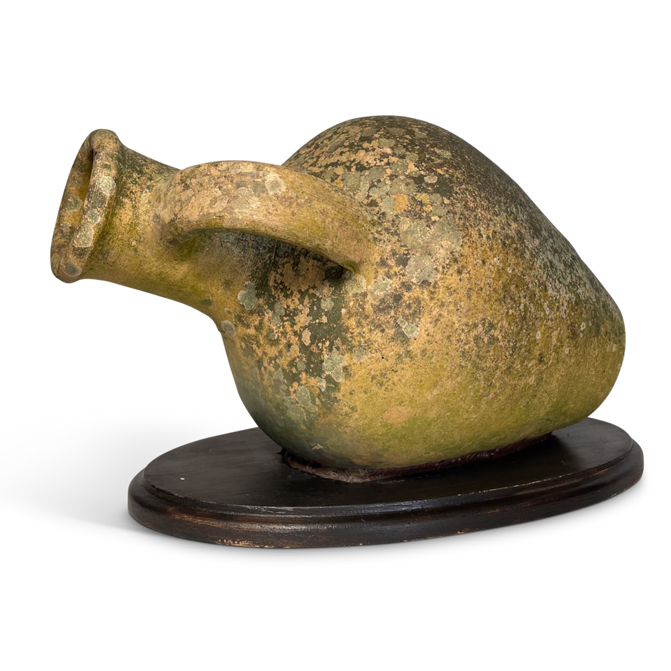 Terracotta Greek Urn Mounted onto a Board