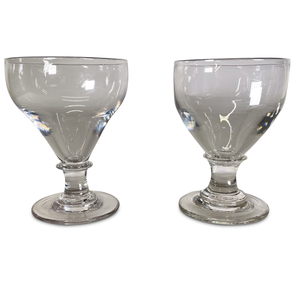 Pair of George III Glass Rummers