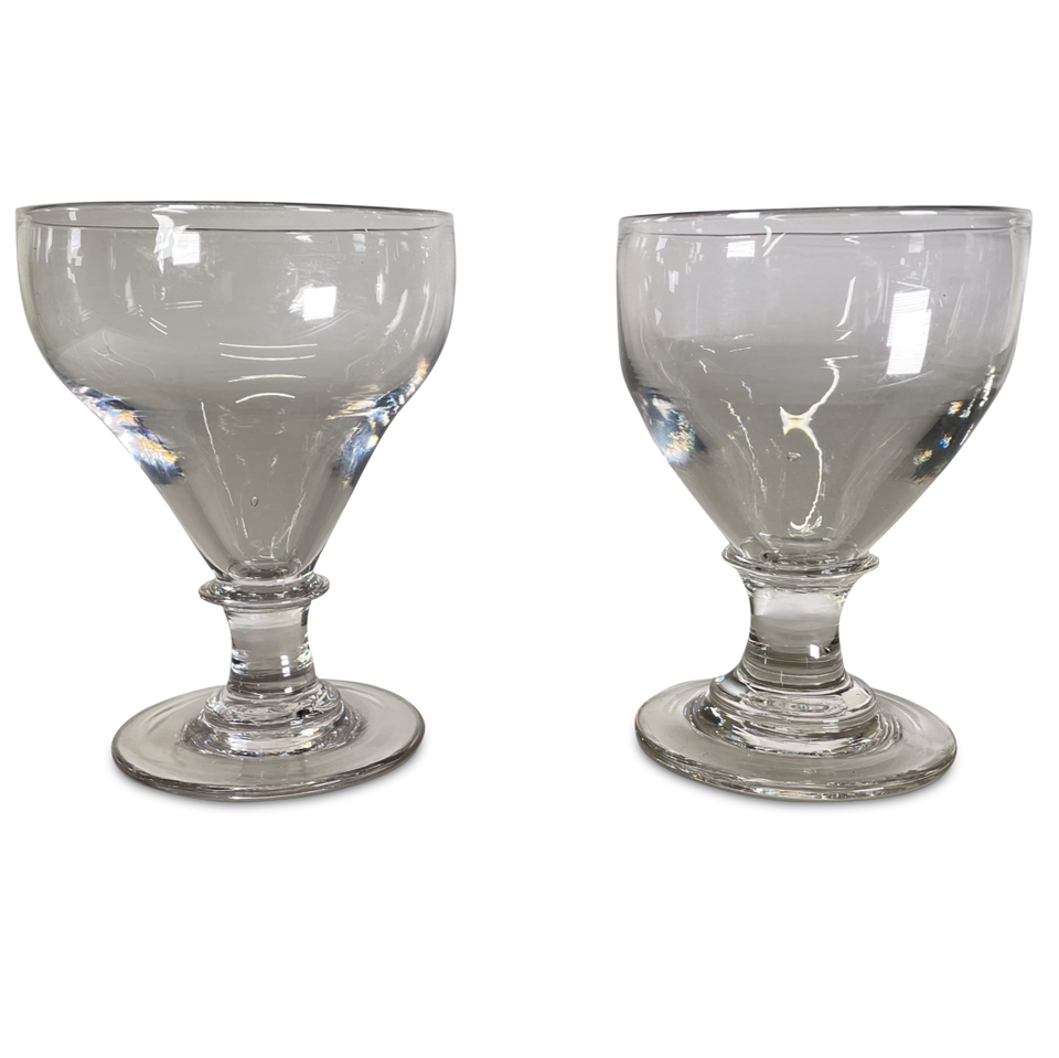 Pair of George III Glass Rummers