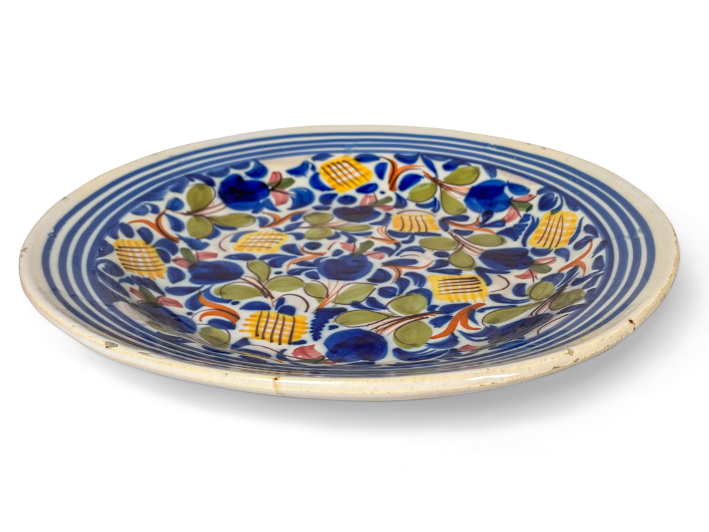 Polychromed French Faience Charger