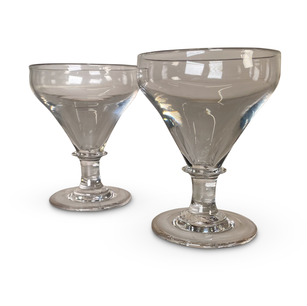 Pair of George III Glass Rummers