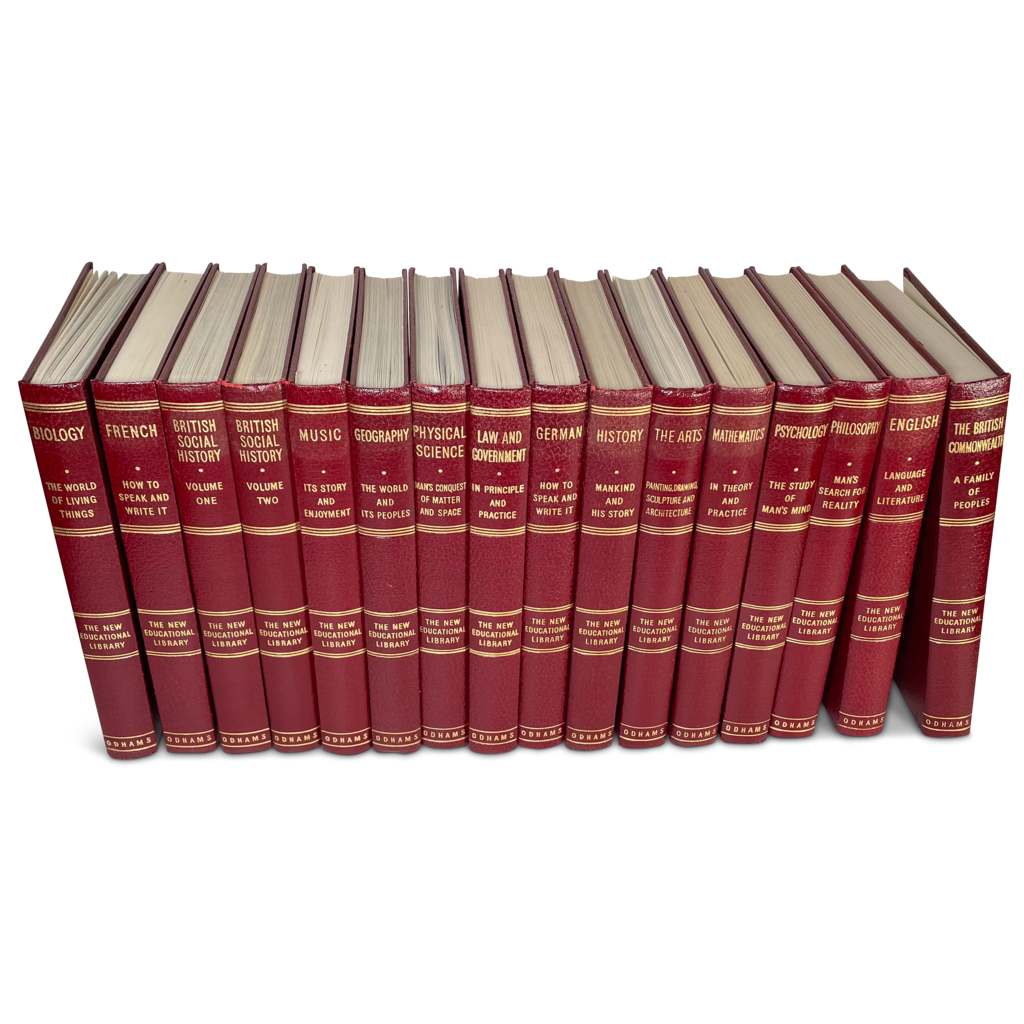 Set of Sixteen Hardback Odhams Educational Volumes
