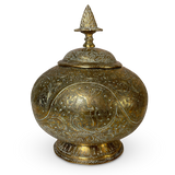 Chase Engraved Brass Lidded Urn