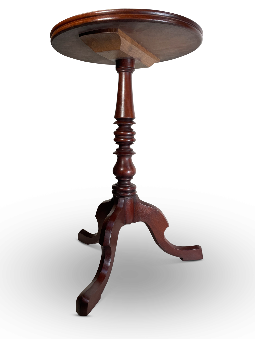 Mahogany Circular Tray Top Pedestal Wine Table