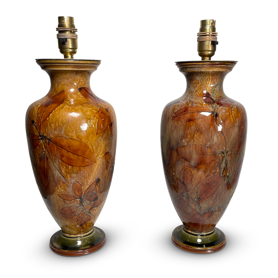 Pair of Royal Doulton Vase Table Lamps