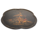 Chinoiserie Decorated Lacquered Tray
