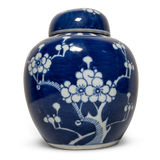 Copy of Dark Blue Glazed Lidded Ginger Jar